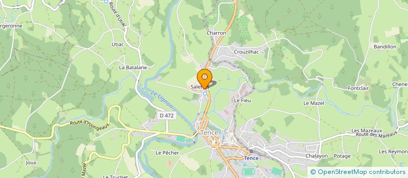 localisation de l'entreprise GAEC AGREE DU LIGNON II à TENCE