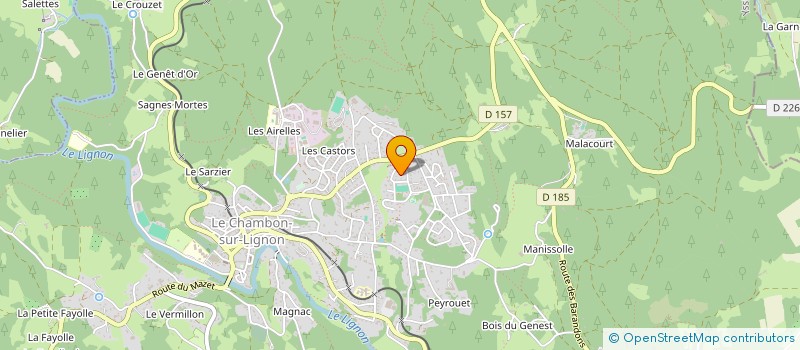 localisation de l'entreprise GAEC AGREE DU NID 1980 à LE CHAMBON-SUR-LIGNON