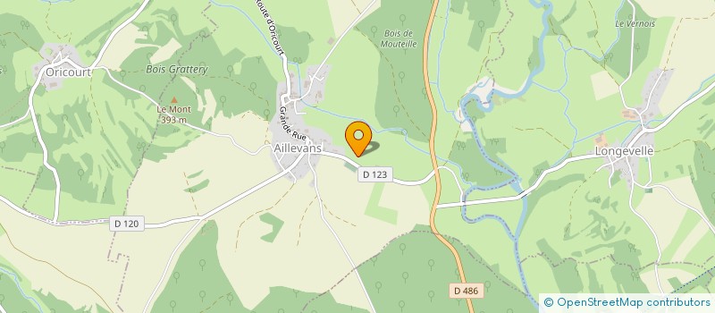 localisation de l'entreprise GAEC AGREE ERIC MILLOT  AILLEVANS