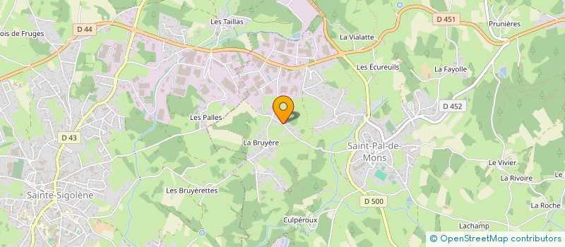 localisation de l'entreprise GAEC AGREE GEVAL à SAINT-PAL-DE-MONS