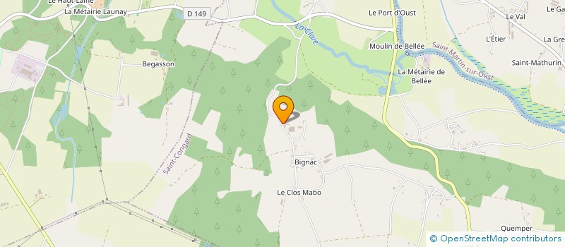 localisation de l'entreprise GAEC AGREE JOLY à SAINT-CONGARD