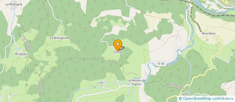 localisation de l'entreprise GAEC AGREE LA BELE FERMETTE  CHANTEUGES