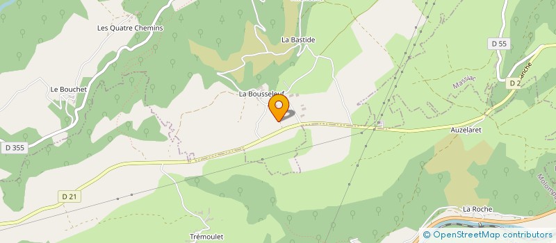 localisation de l'entreprise GAEC AGREE LA BOUSSELEUF à AURIAC-L EGLISE