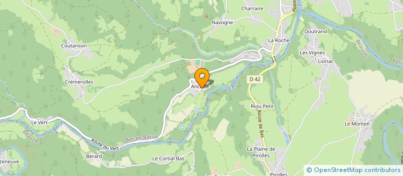 localisation de l'entreprise GAEC AGREE LA FERME D'ANCETTE  BAS-EN-BASSET