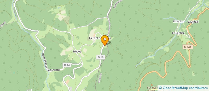 localisation de l'entreprise GAEC AGREE LAIT SAPINS BLANCS  SAINT-BONNET-LE-FROID