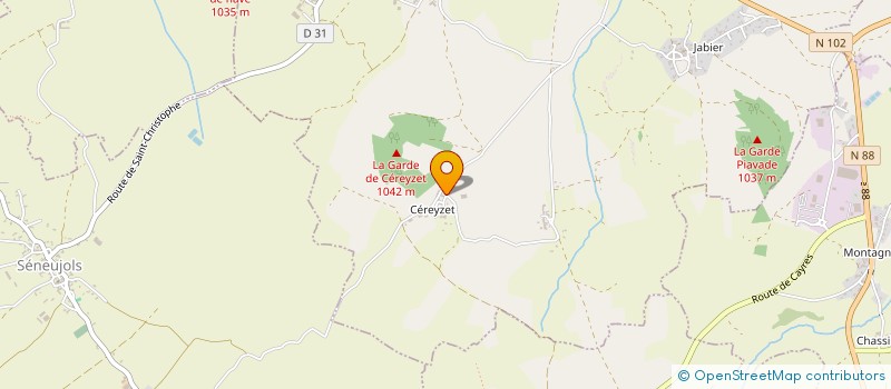 localisation de l'entreprise GAEC AGREE PHARISIER à SAINT-CHRISTOPHE-SUR-DOLAISON