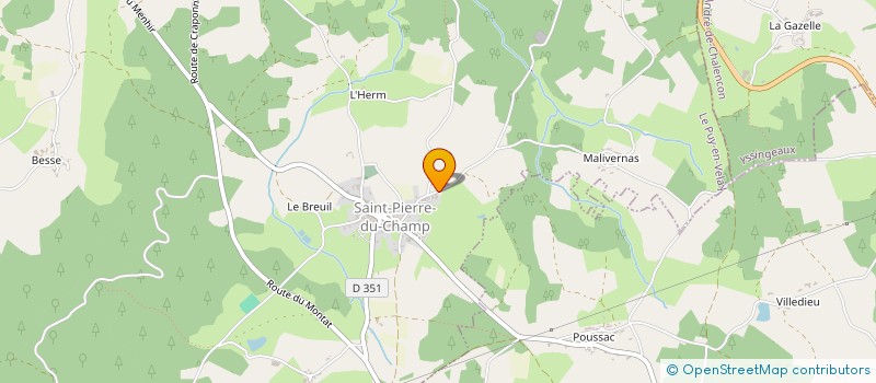 localisation de l'entreprise GAEC AGREE ROCHEMON à ROCHE-EN-REGNIER