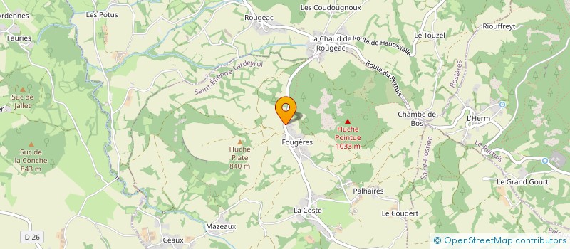 localisation de l'entreprise GAEC AGREE ROUSSON  SAINT-ETIENNE-LARDEYROL