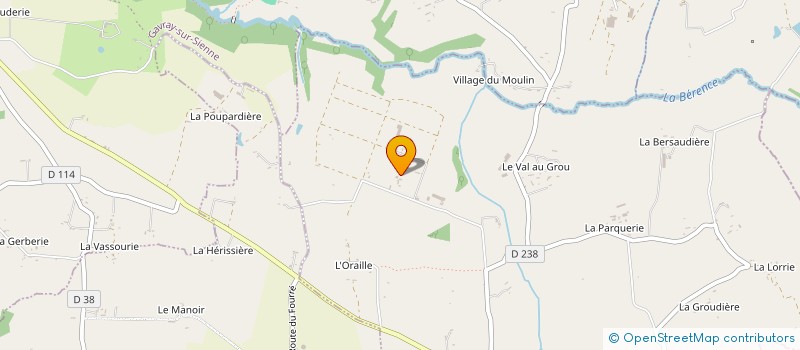 localisation de l'entreprise GAEC AGREE VILLAIN HERVY à LE MESNIL-GARNIER