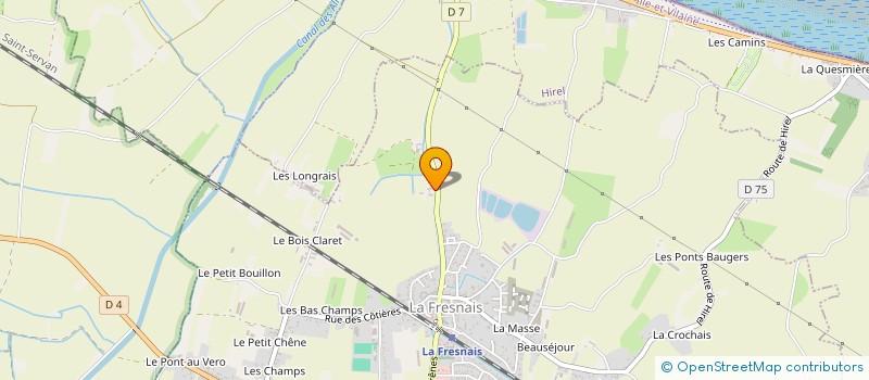 localisation de l'entreprise GAEC AGREE VILLE BRUNE  LA FRESNAIS