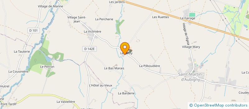 localisation de l'entreprise GAEC AGRI FARM à SAINT-MARTIN-D'AUBIGNY