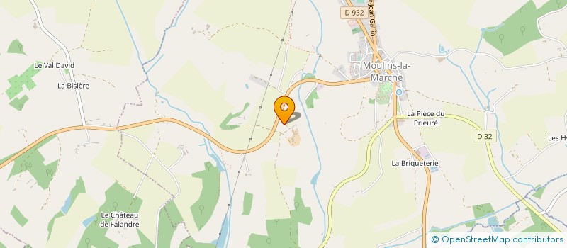 localisation de l'entreprise GAEC AGUINET D à MOULINS-LA-MARCHE