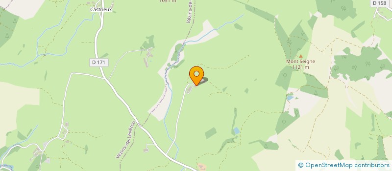 localisation de l'entreprise GAEC ALARY JUILLAGUET  SAINT-LAURENT-DE-LEVEZOU