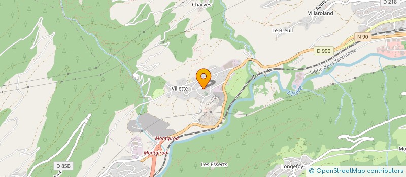 localisation de l'entreprise GAEC ALPIN à PEISEY-NANCROIX