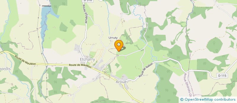 localisation de l'entreprise GAEC AMBURIA à PAGOLLE