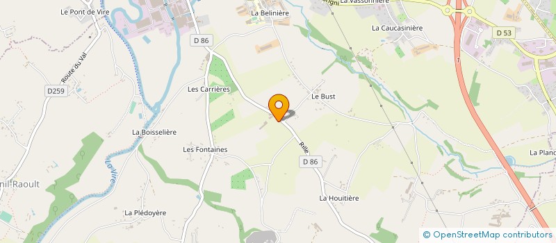localisation de l'entreprise GAEC ANNE à CONDE-SUR-VIRE