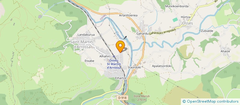 localisation de l'entreprise GAEC ANTXIXAR  SAINT MARTIN D'ARROSSA