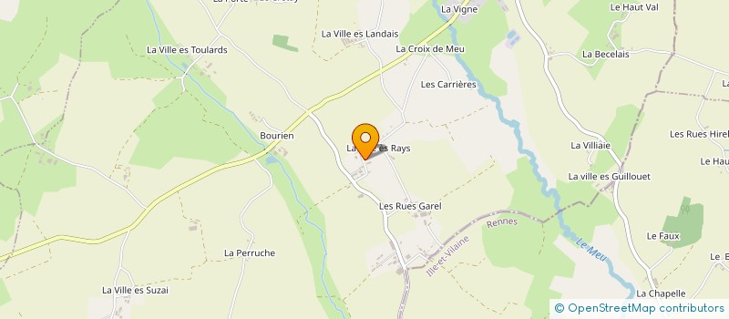 localisation de l'entreprise GAEC AR GROAS à LOSCOUET-SUR-MEU
