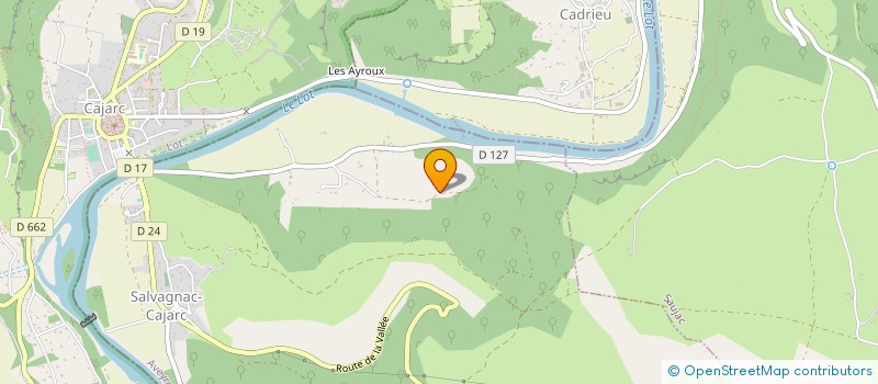 localisation de l'entreprise GAEC AREBOUR  SALVAGNAC-CAJARC