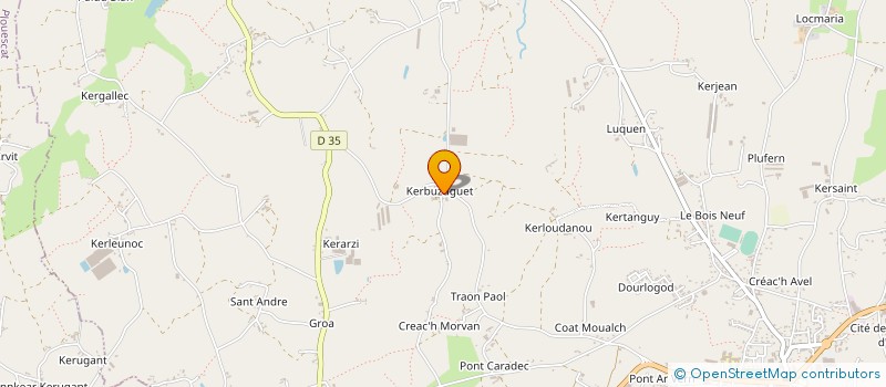 localisation de l'entreprise GAEC ARGOUARCH à CLEDER