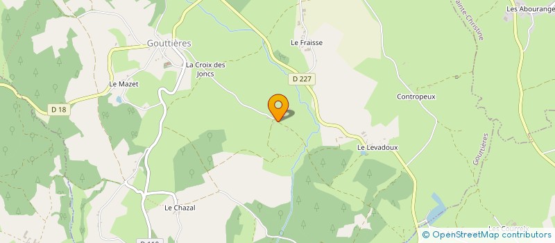 localisation de l'entreprise GAEC ARNAUD  GOUTTIERES