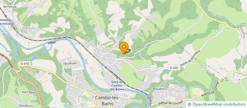 localisation de l'entreprise GAEC ARRAZALGUI à CAMBO-LES-BAINS