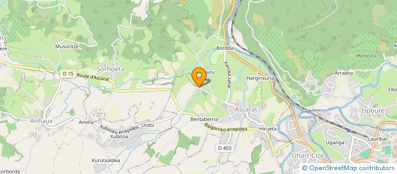 localisation de l'entreprise GAEC ARROKIAIA  AHAXE-ALCIETTE-BASCASSAN