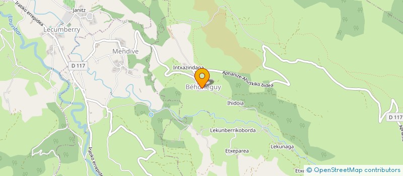 localisation de l'entreprise GAEC ARTIKITE  AINHICE-MONGELOS