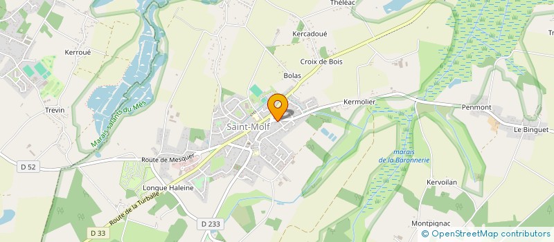 localisation de l'entreprise GAEC ARTYSEL à SAINT-MOLF