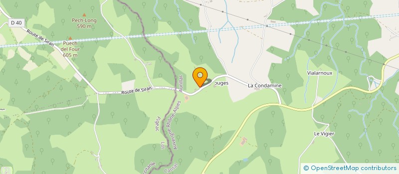 localisation de l'entreprise GAEC ASFAUX à SIRAN