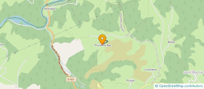 localisation de l'entreprise GAEC ATGER à CHAUDES-AIGUES