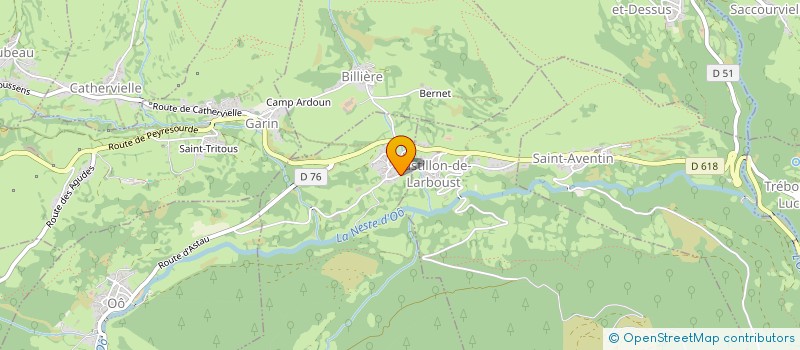 localisation de l'entreprise GAEC AU BOUT DU MAILH  CAZEAUX-DE-LARBOUST