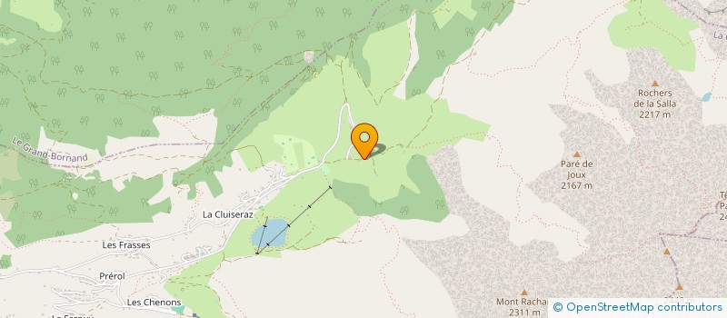 localisation de l'entreprise GAEC AU CHEMIN DES ALPAGES  LA CLUSAZ