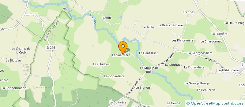 localisation de l'entreprise GAEC AU FIL DE LO à SAINT-GERMAIN-DE-LA-COUDRE