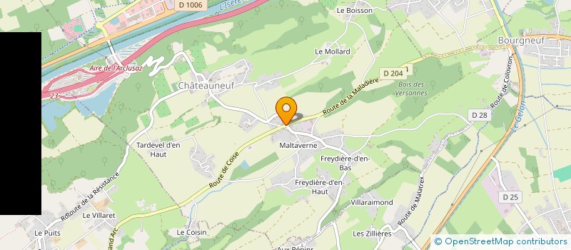 localisation de l'entreprise GAEC AU JARDIN DE LA FARANCHE à CHATEAUNEUF