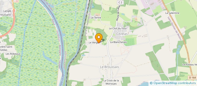 localisation de l'entreprise GAEC AU P'TIT BONHEUR LE CHAMP  SAINT-NICOLAS-DE-REDON