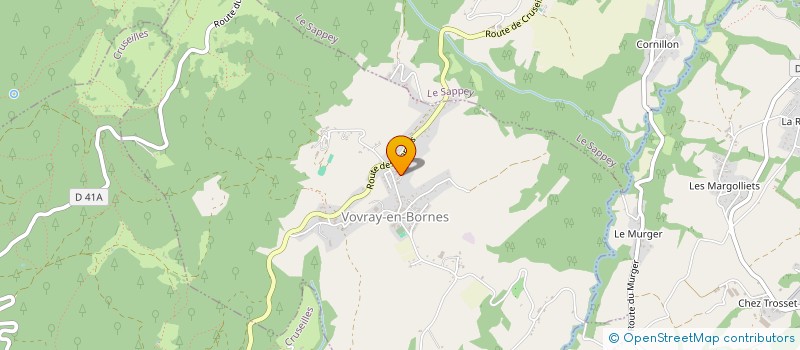 localisation de l'entreprise GAEC AU PIED DU SALEVE  VOVRAY-EN-BORNES