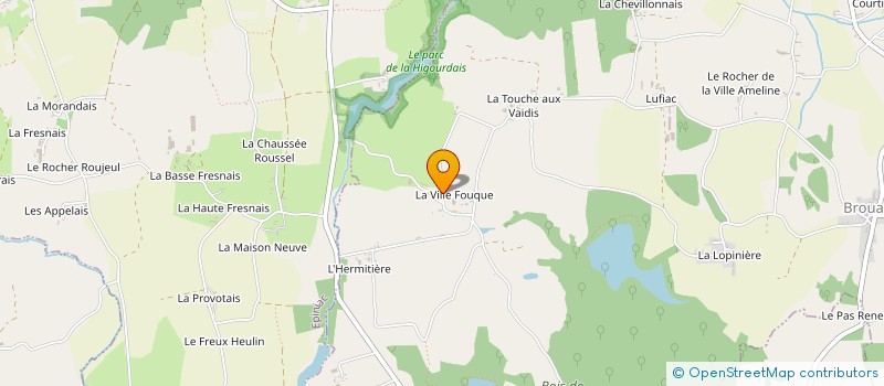 localisation de l'entreprise GAEC AUBRY à BROUALAN