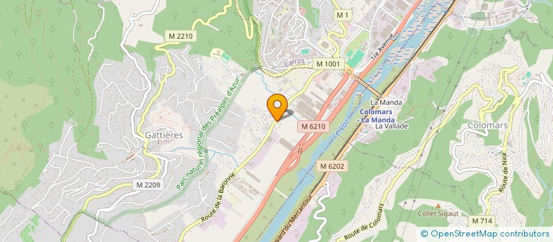 localisation de l'entreprise GAEC AUDA FRANCK ET SOEURS  GATTIERES