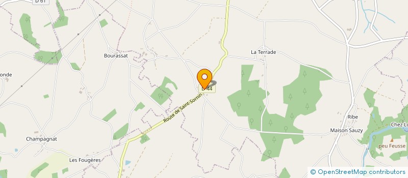 localisation de l'entreprise GAEC AUPETIT à SAINT-HILAIRE-LA-TREILLE