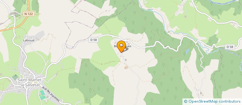 localisation de l'entreprise GAEC AUTHEMAYOU à SAINT-MAMET-LA-SALVETAT