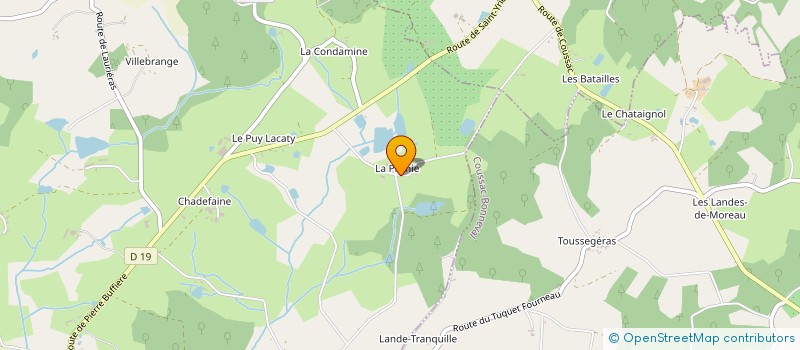 localisation de l'entreprise GAEC AUTHIER  ST YRIEIX LA PERCHE