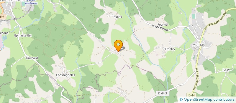 localisation de l'entreprise GAEC AUX 4 VENTS à USSON-EN-FOREZ