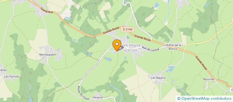 localisation de l'entreprise GAEC AUX GRANDS PRES  SAINT-HILAIRE-LA-CROIX