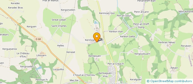 localisation de l'entreprise GAEC AUX QUATRE VENTS  PLOURIN