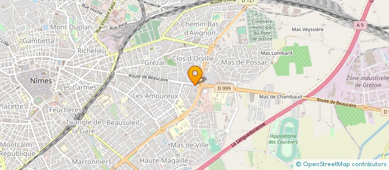 localisation de l'entreprise GAEC AUX ROSERAIES DU PONT DE CART  NIMES