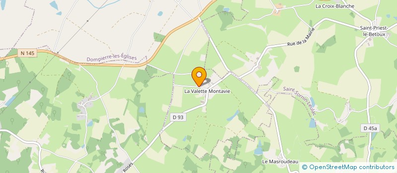 localisation de l'entreprise GAEC BAIGE à DOMPIERRE-LES-EGLISES