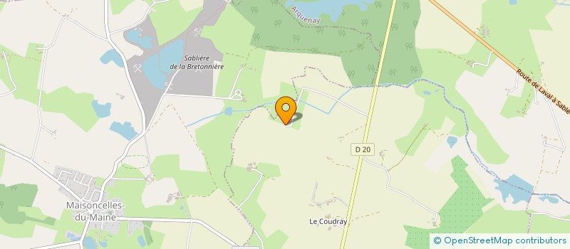 localisation de l'entreprise GAEC BAIRON  LE BIGNON-DU-MAINE