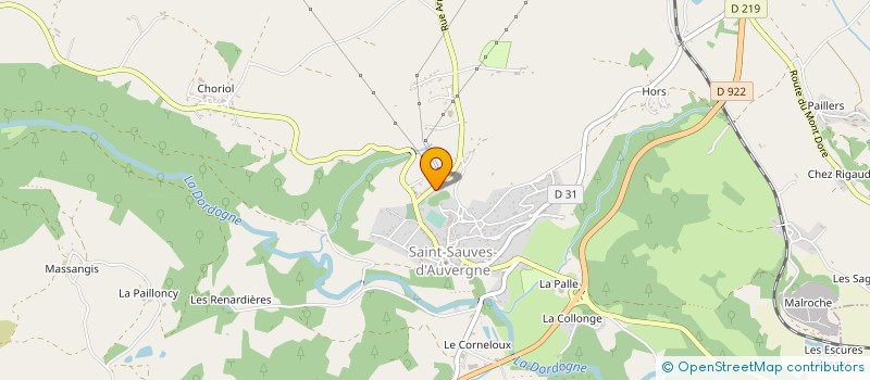 localisation de l'entreprise GAEC BALLET PLANE à SAINT-SAUVES-D AUVERGNE