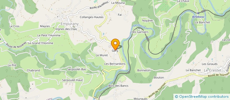 localisation de l'entreprise GAEC BANCHET FRERES à EMPURANY